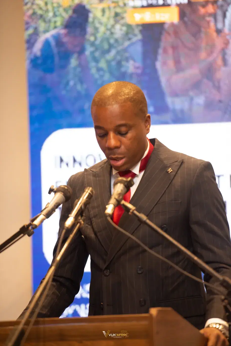 Intervention lors de la première journée. Photographie de la première journée de VUK’AFRIK 2026.